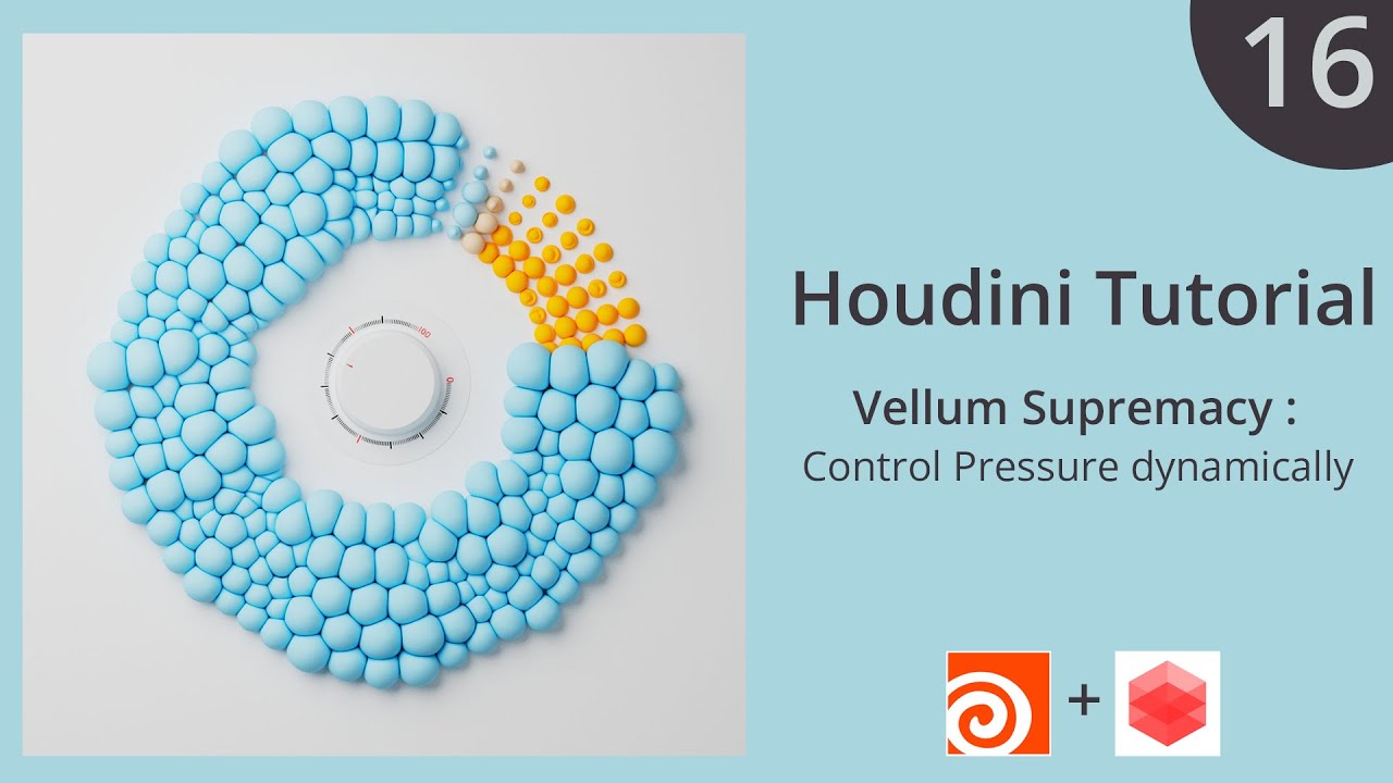Houdini Vellum Tutorial 16 : Controlling pressure dynamically  / Patreon Preview