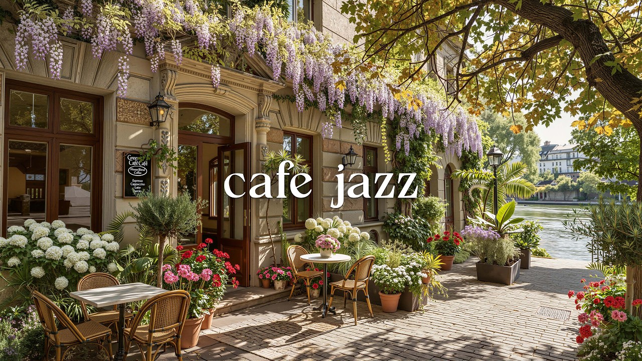 Spring Bloom Jazz Café | Fresh Air, Soft Petals & Positive Morning Energy