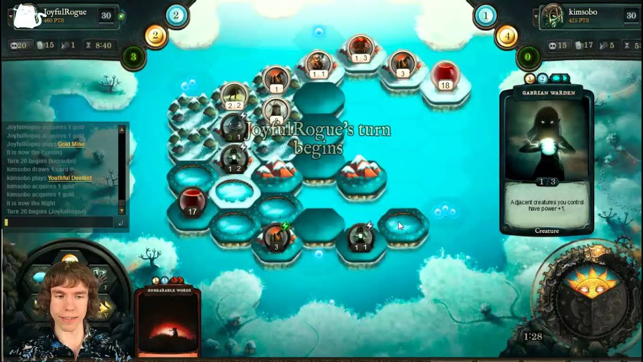 Faeria tournament part 4: JoyfulRogue vs Kimsobo epic matches!