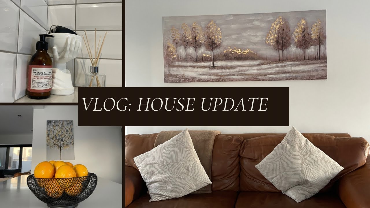 VLOG! New PAINTINGS| New SIDETABLES| MINI DOWNSTAIRS TOUR