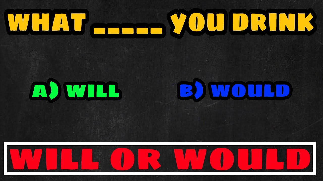 Grammar quiz | Test Will or Would ? Can you pass this quiz ?
