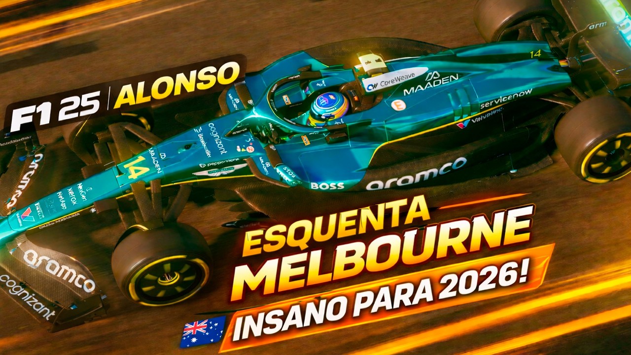F1 25 | Fernando Alonso no Cockpit em Melbourne 🇦🇺🔥 Esquenta Insano para 2026!
