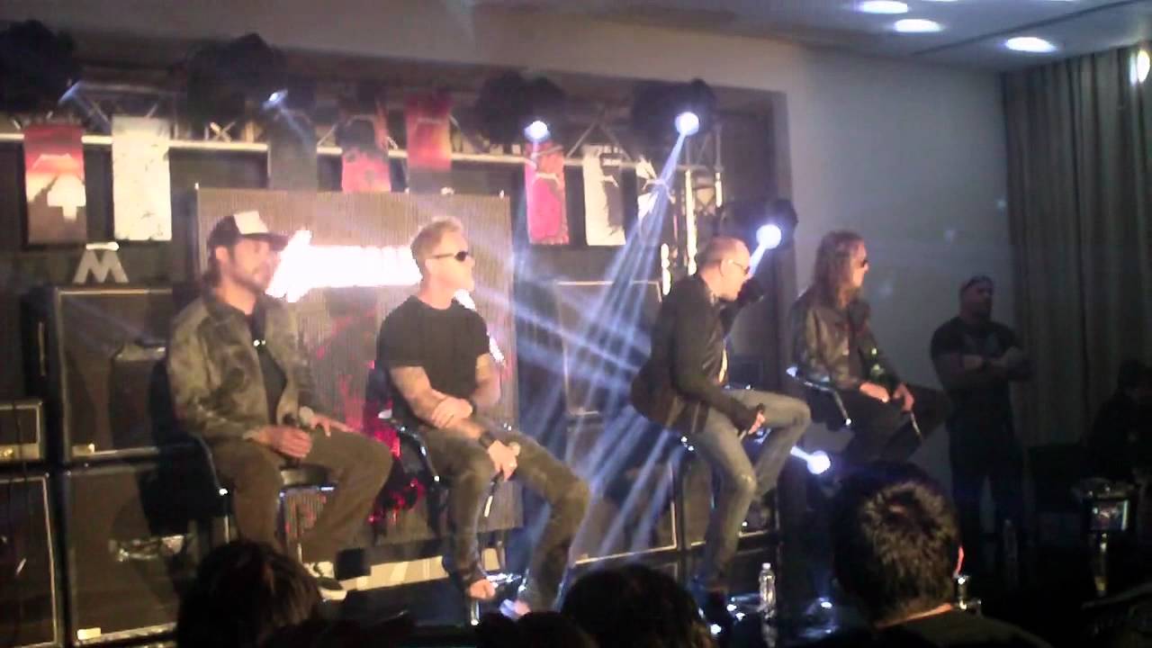 Metallica Press conference. Mexico 2012 Part 1.