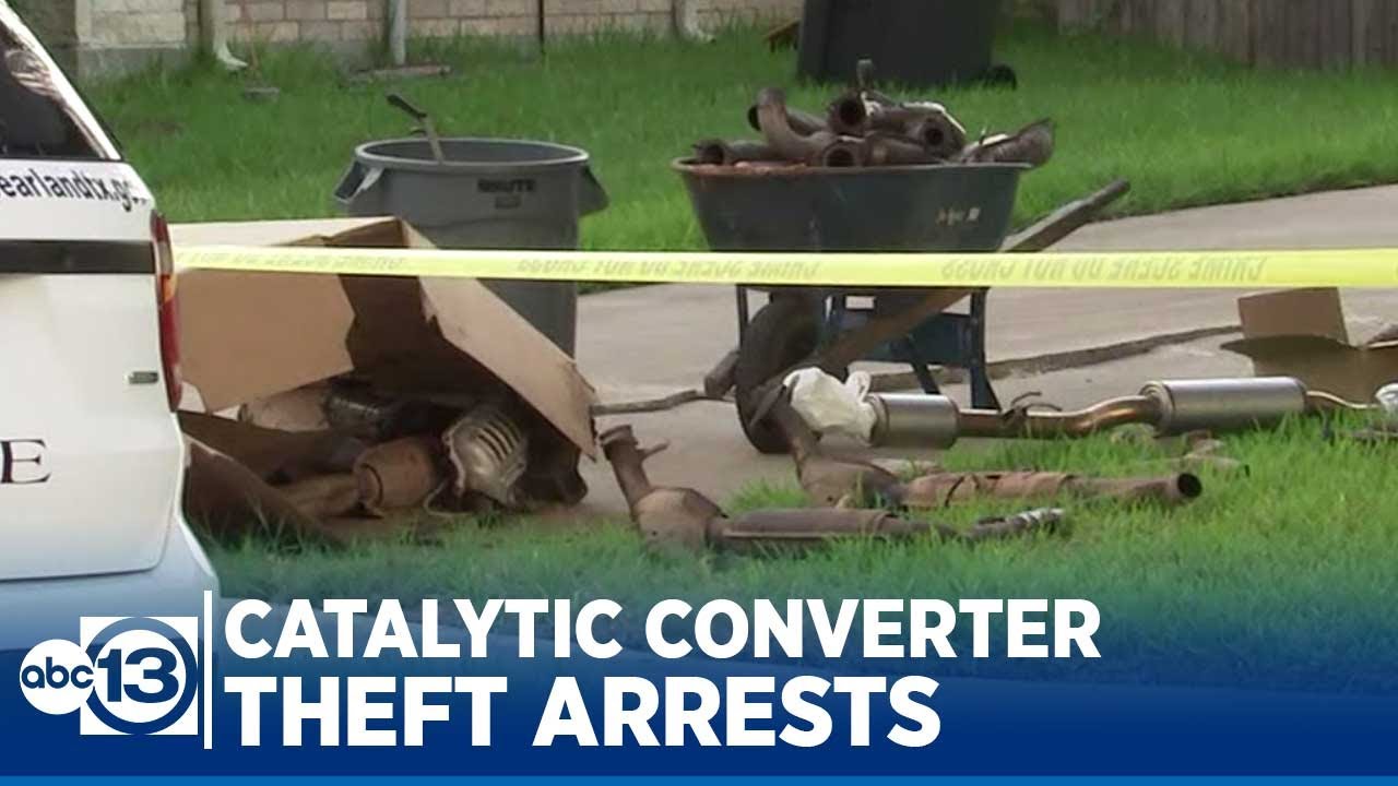 5 arrested in catalytic converter theft ring in Pearland, Fresno