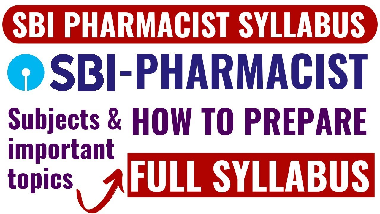 SBI Pharmacist New & Updated Syllabus | SBI Pharmacist Vacancy 2025 | Being Pharmacist