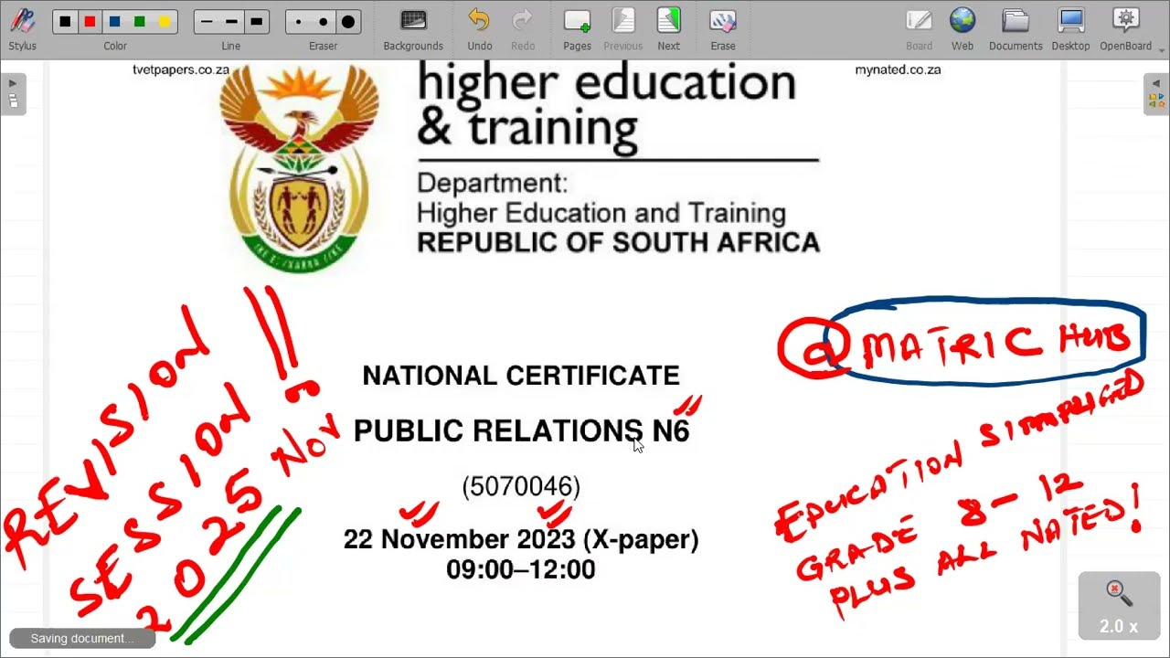 Public Relations N6: 2023 Past Examination Paper.