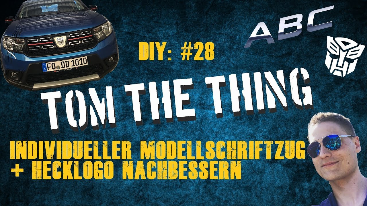 Dacia Sandero Stepway II Tutorial #28 Individueller Modellschriftzug + Hecklogo nachbessern
