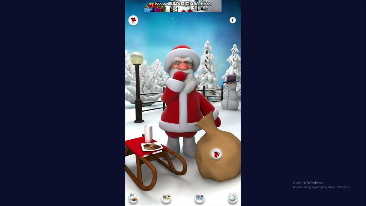 talking   gina   falou   do   talking   papai   noel