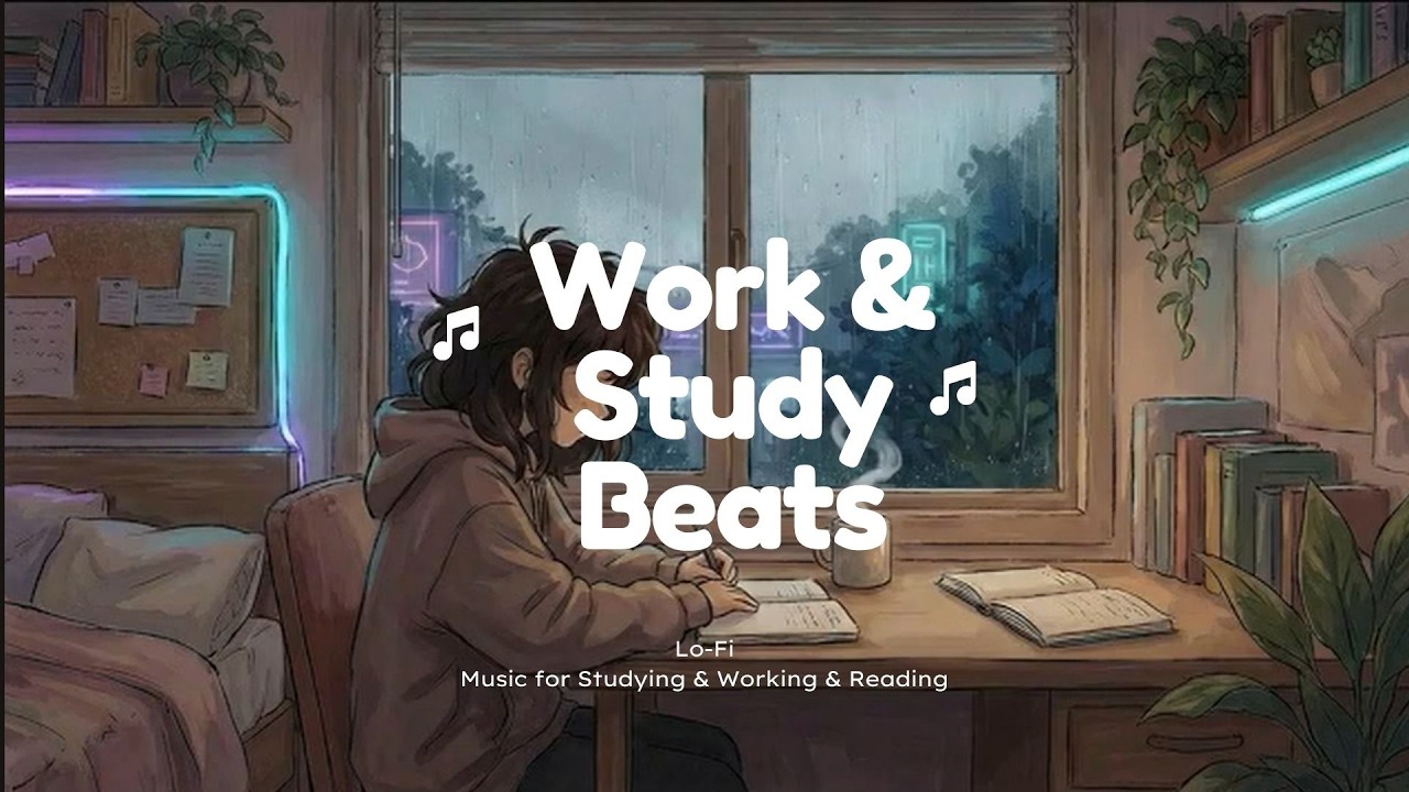 Cozy Rainy Night Lofi 📚 Deep Focus & Study Music [1 Hour]