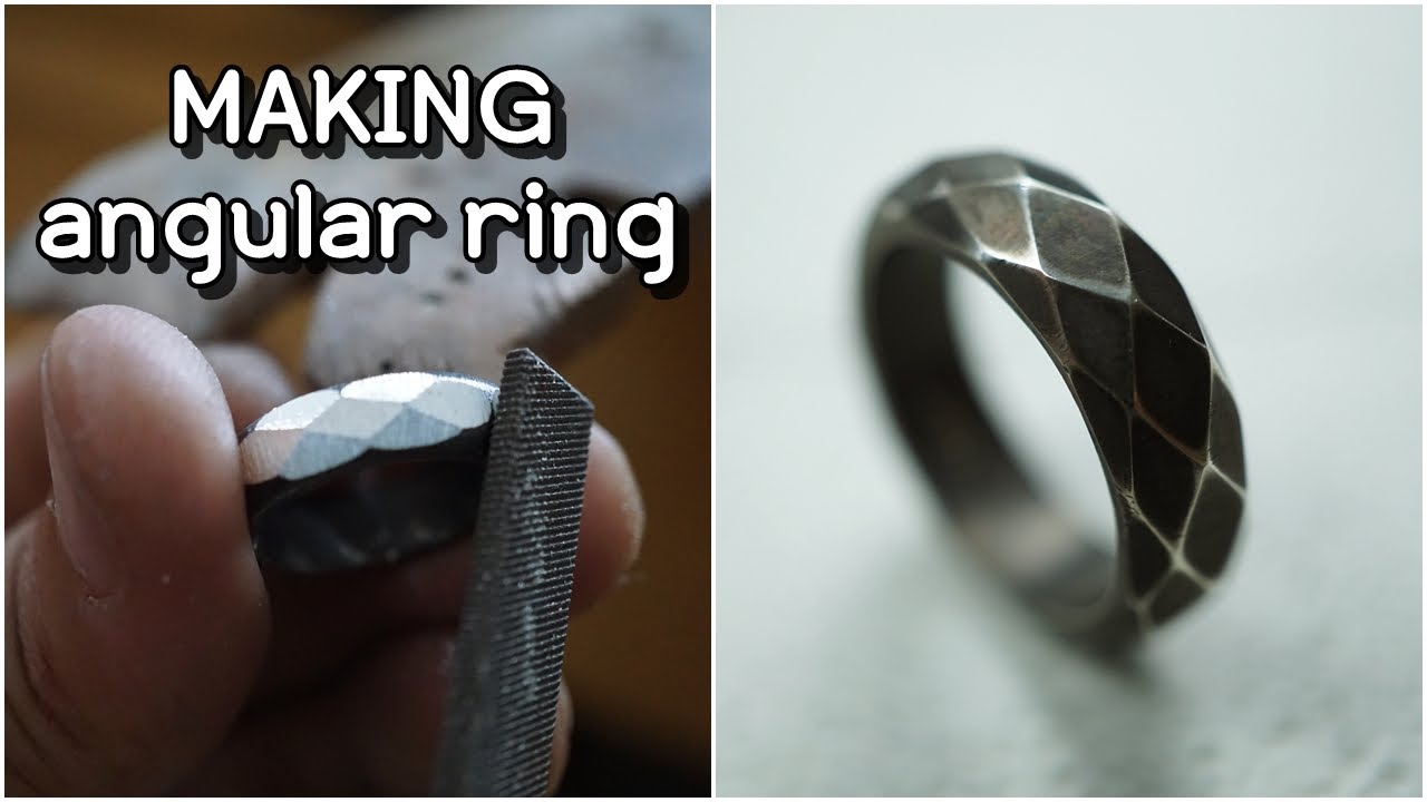 MAKING angular Ring / 이게 바로 남자반지 각반지 만드는 법 / 줄질 실력이 늘고 싶다면 만들어보면 좋은 반지