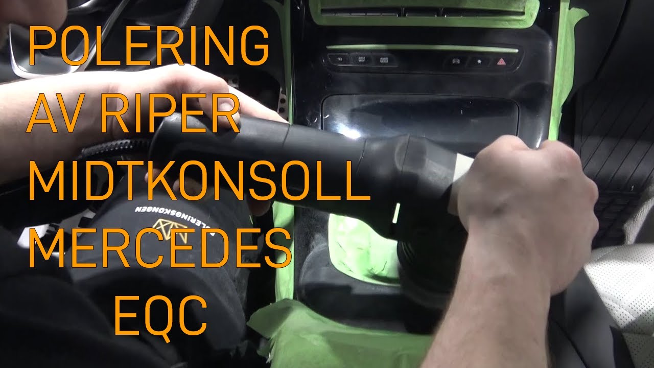 Polering av riper midtkonsoll Mercedes EQC
