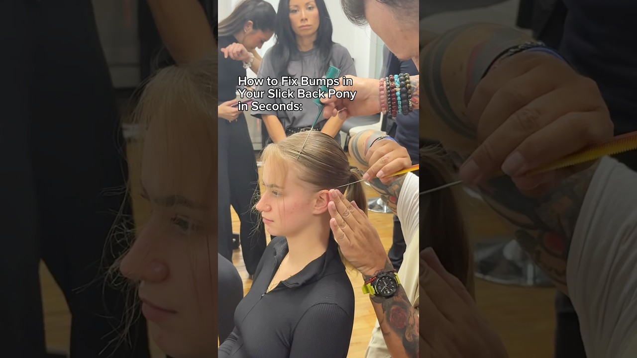 How to fix bumps in your slick back pony in seconds 👀
