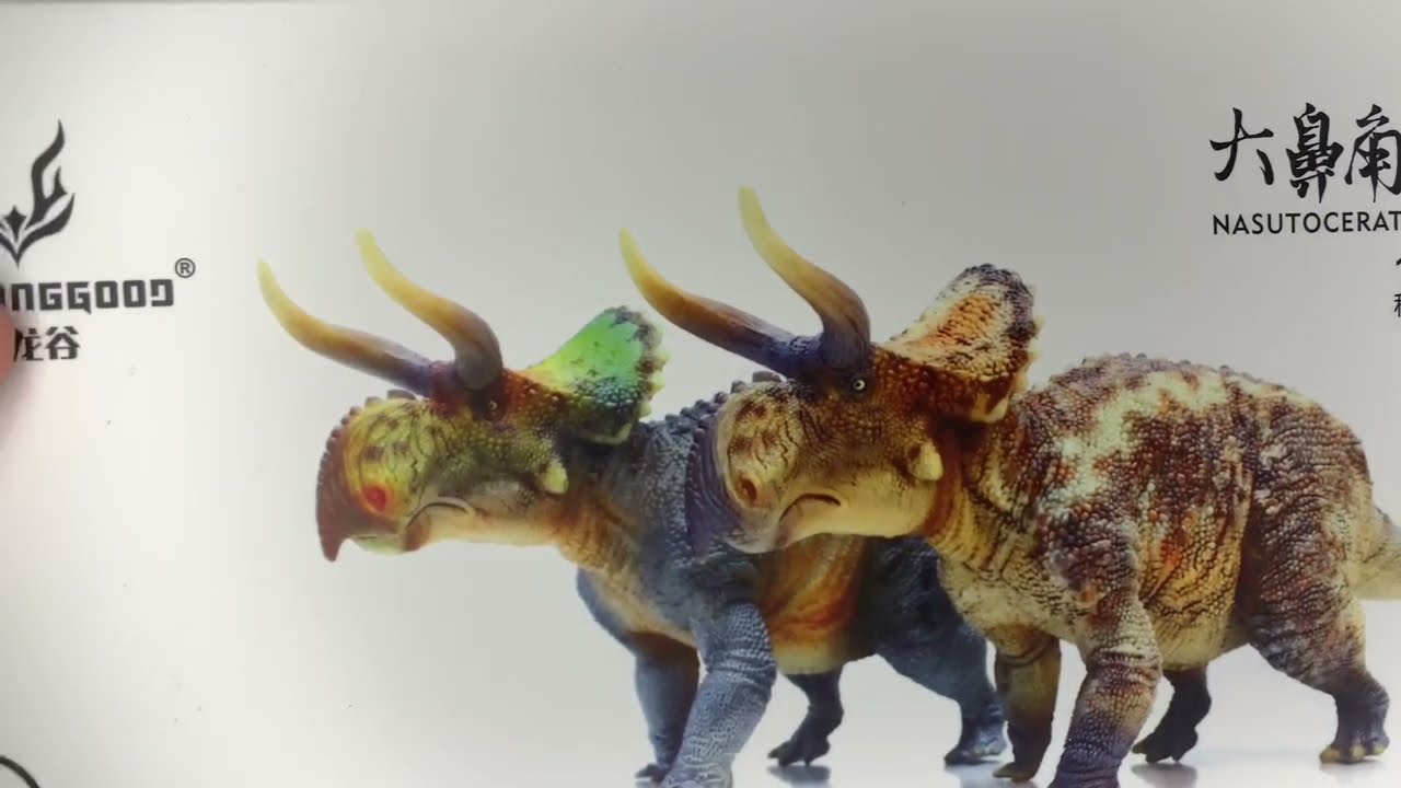 Vidino review loài khủng long Nasutoceratops hãng haolonggood tỷ lệ 1/35 .