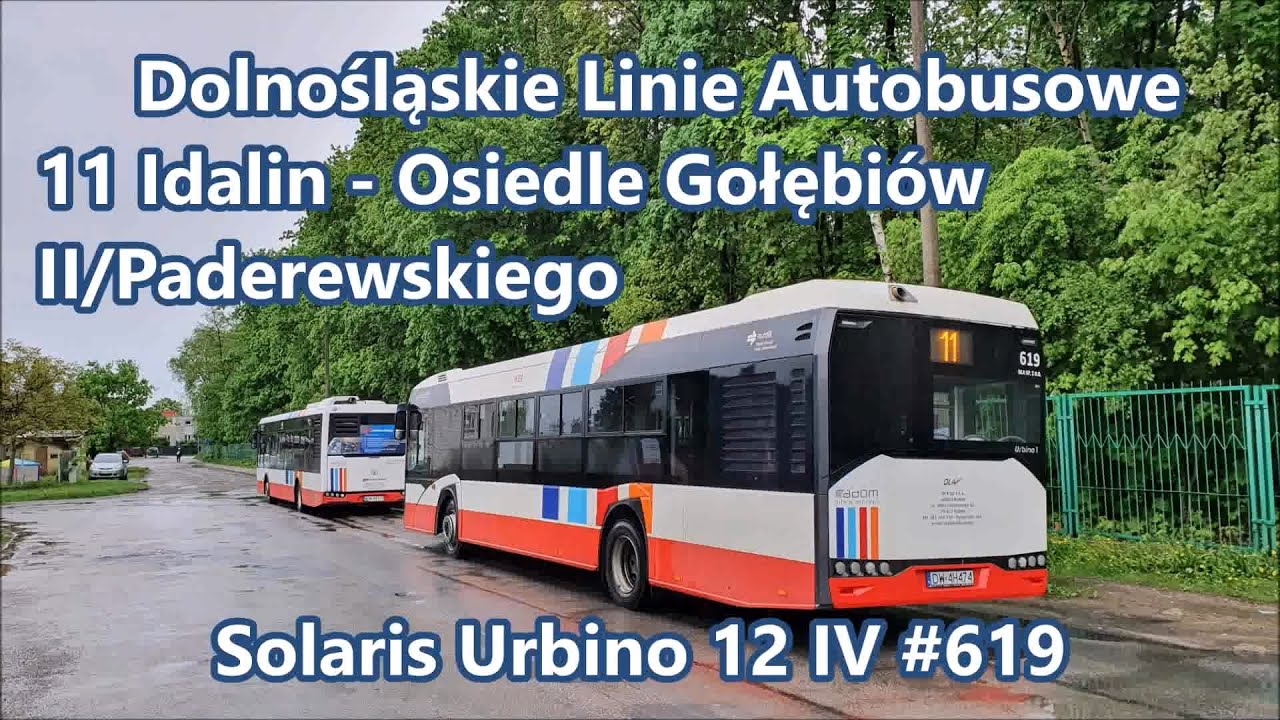 DLA - Solaris Urbino 12 IV #619, linia 11