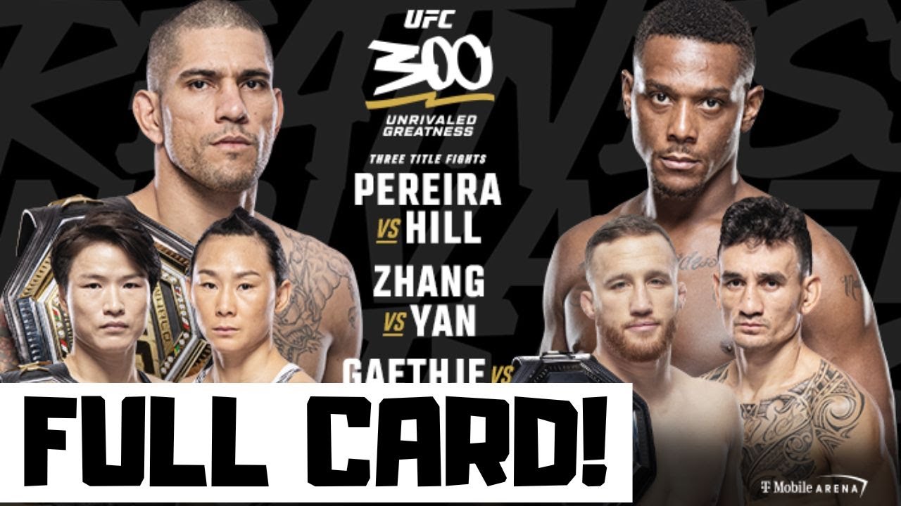 UFC 300 Predictions Pereira vs Hill Full Card Betting Breakdown