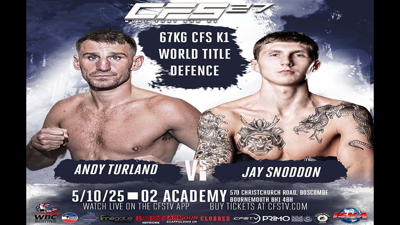 Jay Snoddon faced Andy Turland CFS27 in Bournemouth Oct 5th 2025