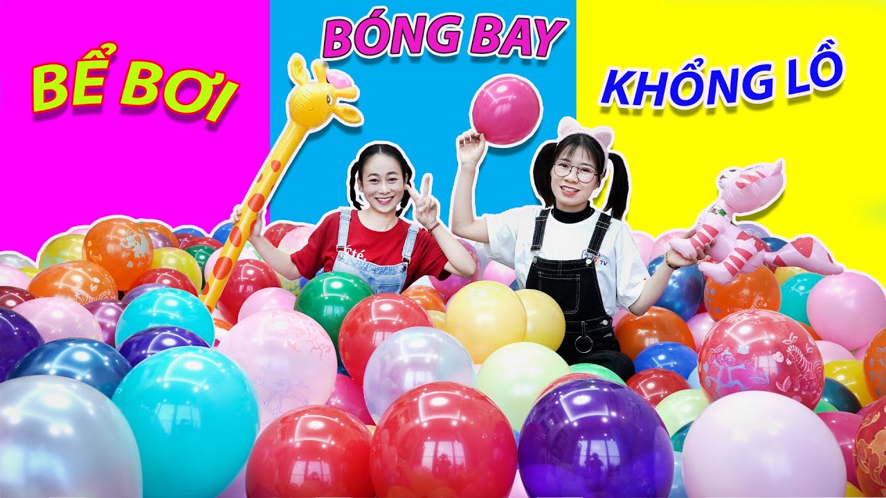 Làm Bể Bóng Bay Khổng Lồ ❤ BIBI TV ❤