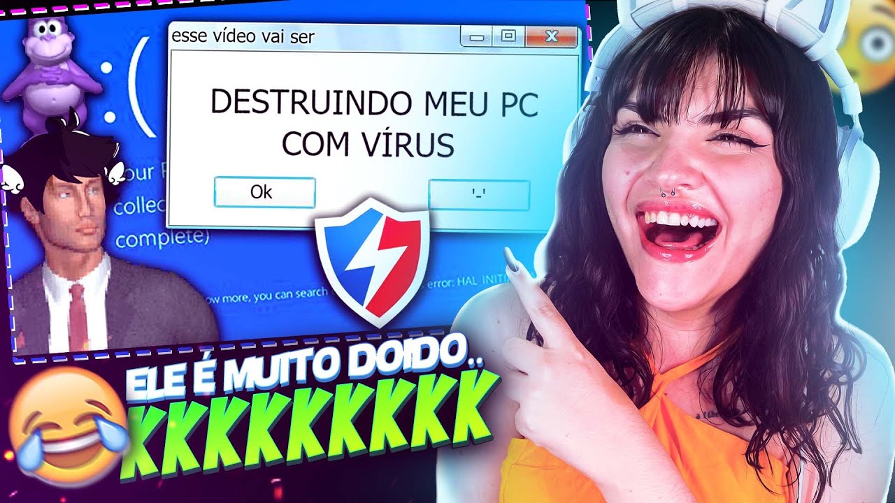 CONHECENDO SAIKO JOGA!!😂 -  INSTALANDO VÍRUS NO MEU COMPUTADOR