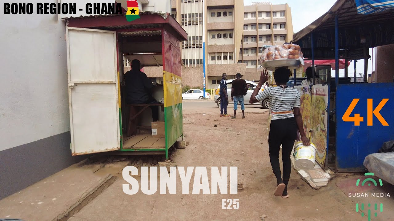 Sunyani Walk Tour E25 Abonsuam to New Town Walk Bono Region Ghana 4K