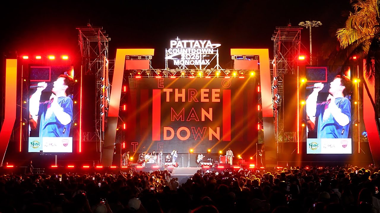 Three Man Down - live @Pattaya Countdown 2026 - Full Concert
