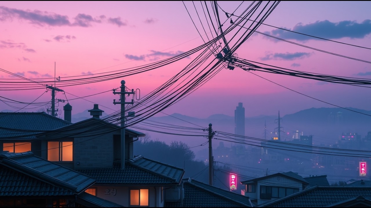 Evening Light Lingering on Old Rooftops 🌸 Japanese Calm Lofi