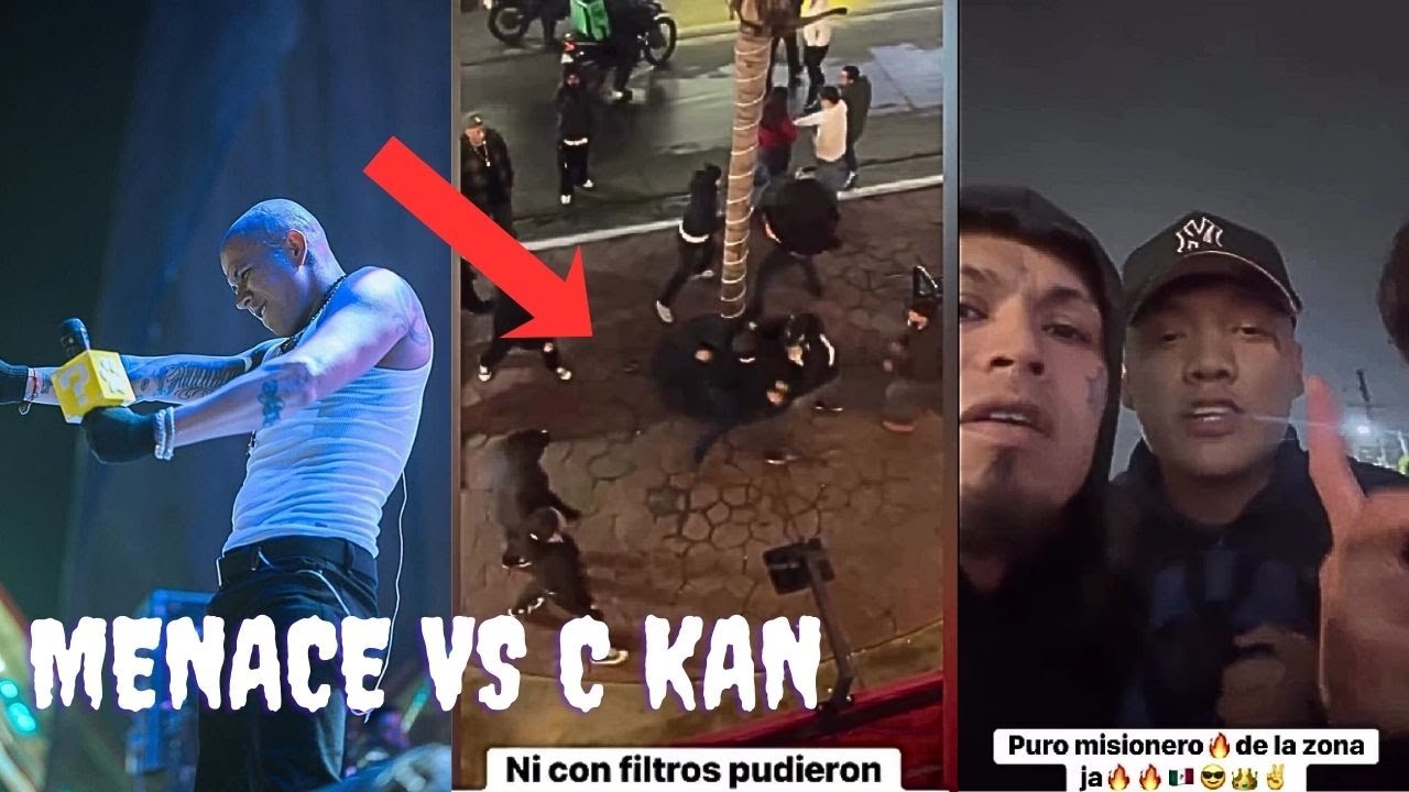 C KAN MANDA A SUS ESCOLTAS Y SACAN A MENACE WK DE SU CONCIERTO EN TIJUANA