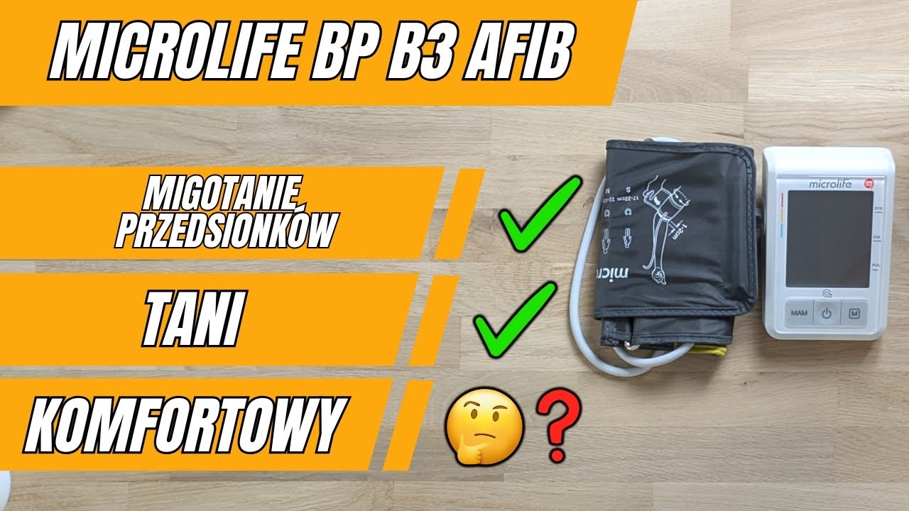 Microlife BP B3 AFIB [RECENZJA] - NAJTAŃSZY Ciśnieniomierz z Migotaniem Przedsionków