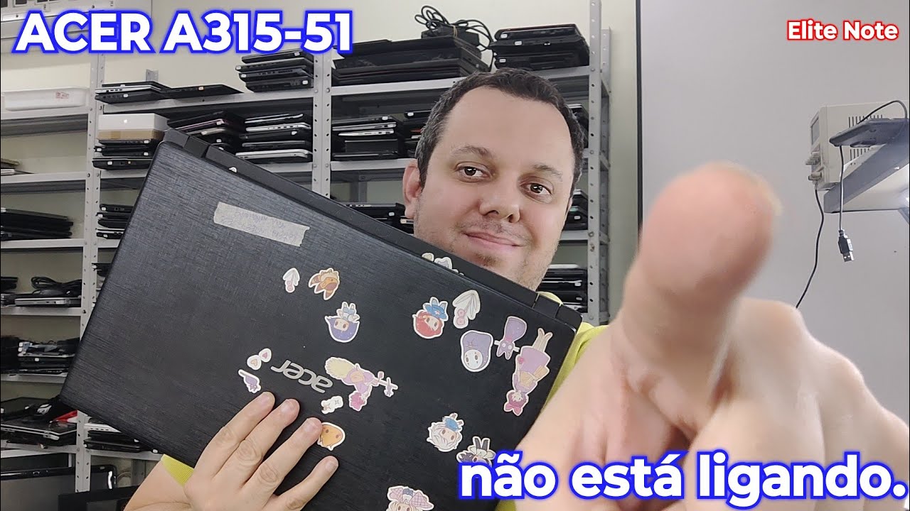 ACER A315-51 NÃO LIGA, O COOLER AMEAÇA RODAR E PARA RESOLVIDO COM SUCESSO.