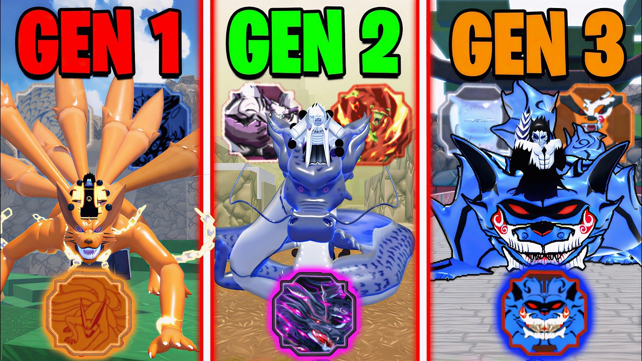 I Obtained & Mastered EVERY TAILED BEAST Generation in Shindo Life&hellip;