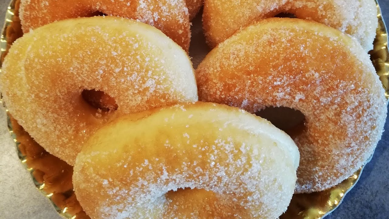 #ciambelle #graffe #bimby CIAMBELLE FRITTE / GRAFFE come al bar - ricetta bimby