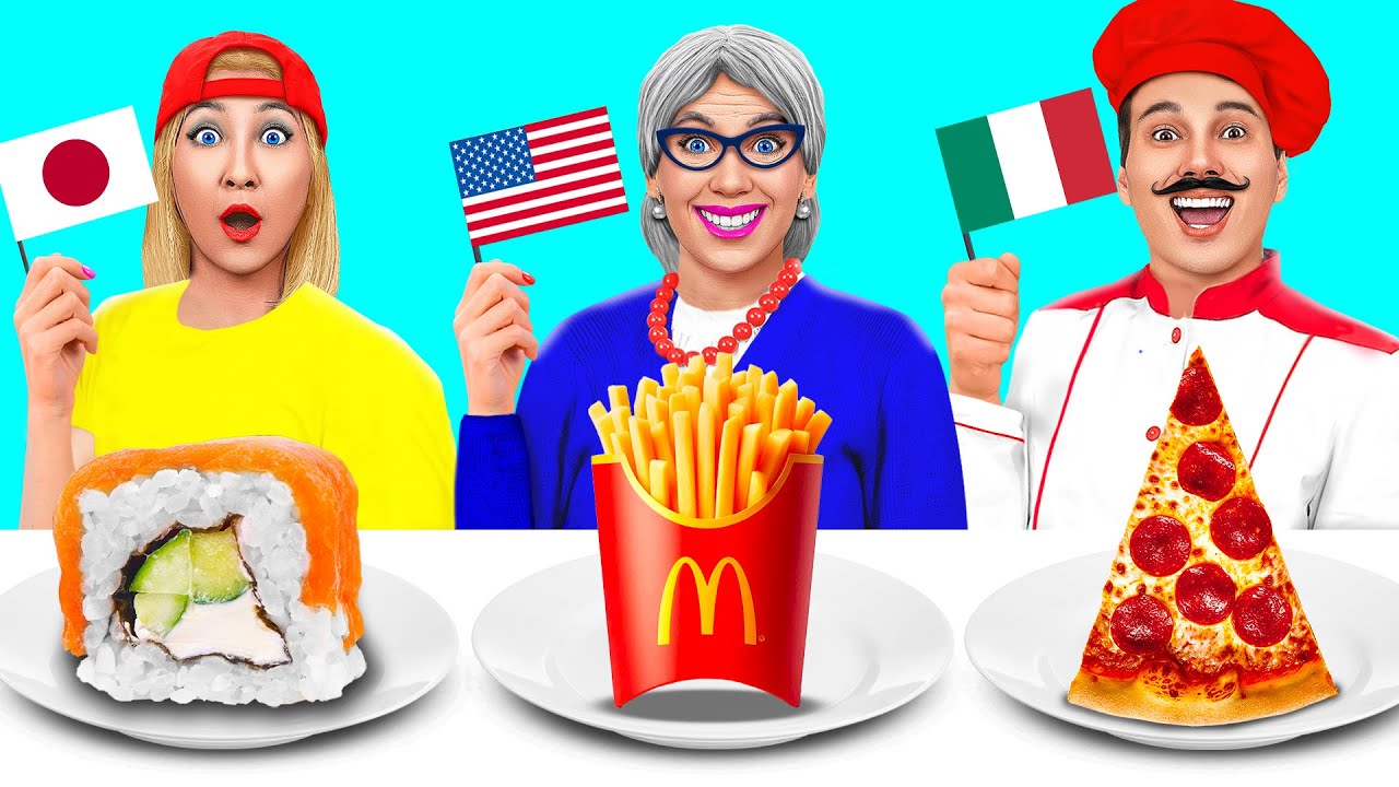 Кулинарный Челлендж Еда из Разных Стран Мира | Потрясающие Кухонные Хитрости от Mega DO Challenge
