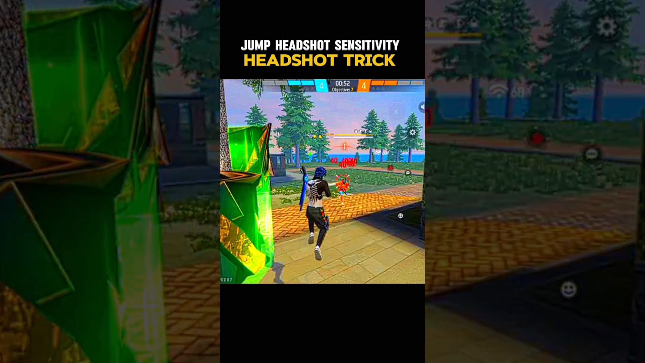 🔥😱 JUMP HEADSHOT TRICK 2025 🚀 100% ONE TAP 👑 AIRSHOT MASTER 😳 | Free Fire Max