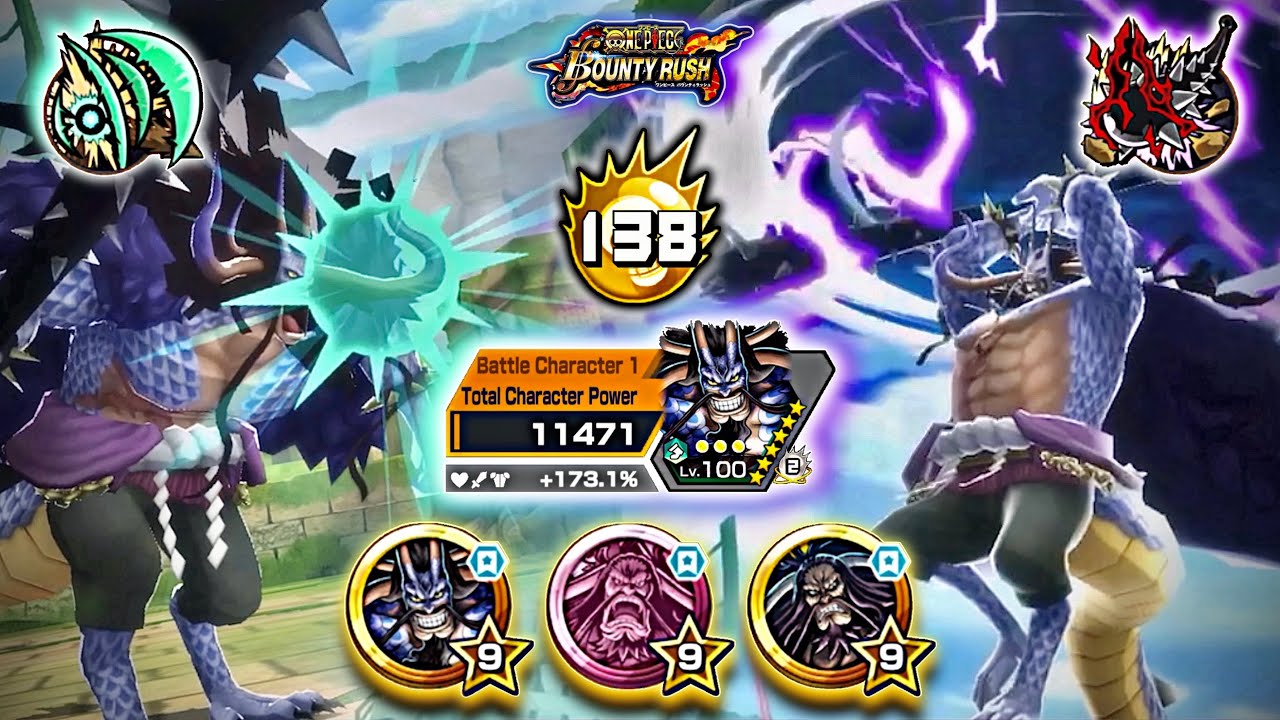 EX Hybrid Kaido with [Triple Kaido Medal Set] Showcase | One Piece Bounty Rush