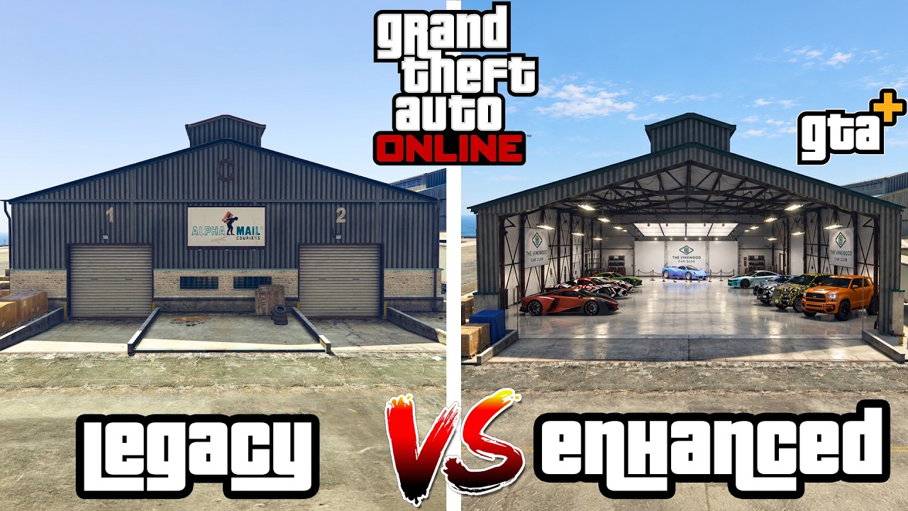 GTA ONLINE LEGACY VS GTA ONLINE ENHANCED !