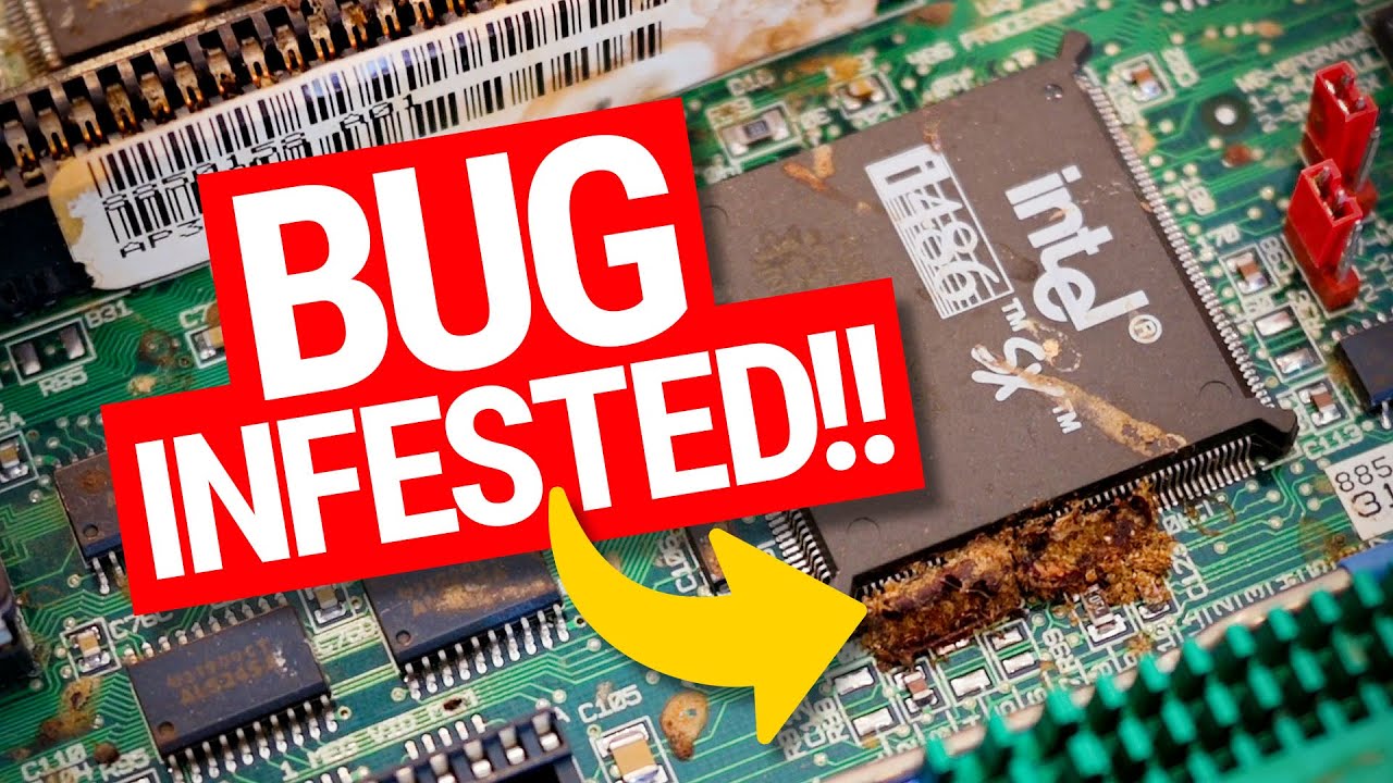 Restoring a BUG INFESTED vintage 486 computer!! (Tandy 3100 Model 10)