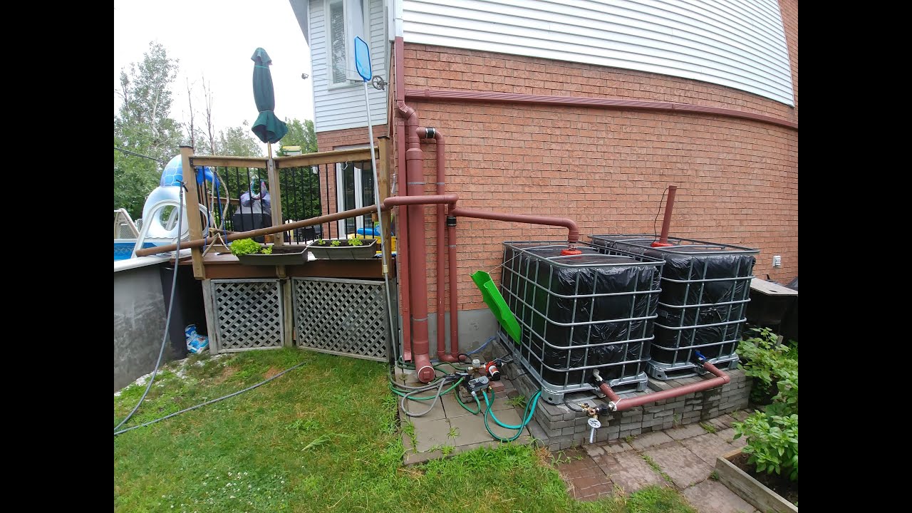 Récupération d'eau de pluie (Mise à jour #1) - Rain water harvesting system DIY