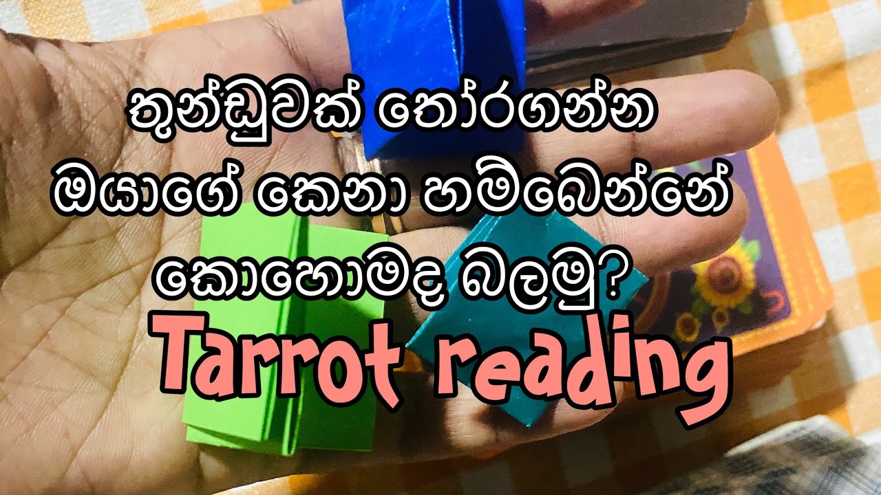 ඔයාගේ කෙනා හම්බෙන විදිය බලමු|තුන්ඩුවක් තෝරන්න|Tarrot reading