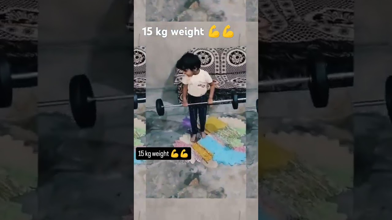 15 kg weight 💪💪 hard working little girl please like share subscribe all friends