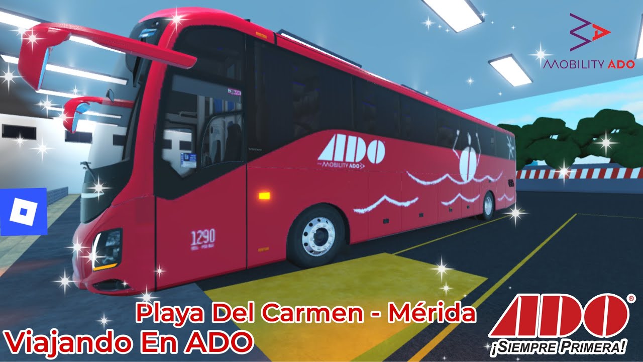 Viajando En ADO Volvo 9800 Euro 5 En Autobuses de Sureste Y Noroeste #autobus #roblox 
