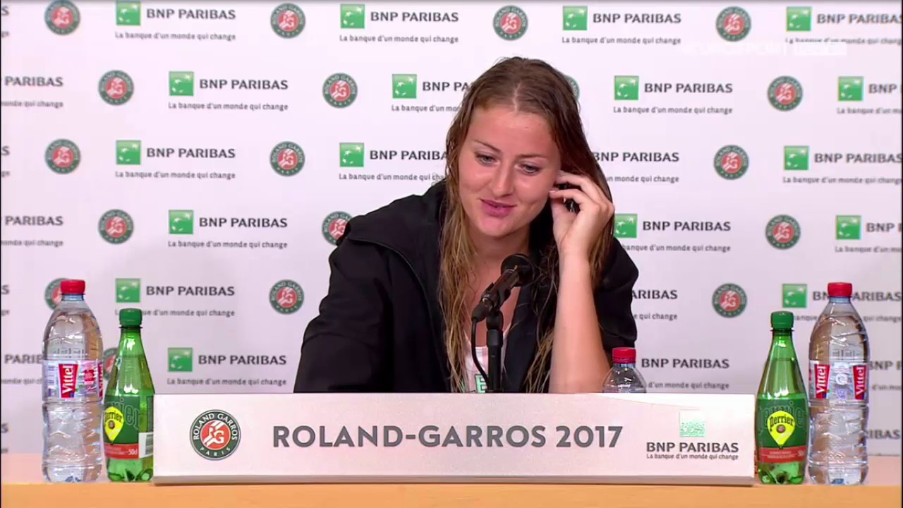 Kristina Mladenovic Press Conference RG17 - 2nd of June