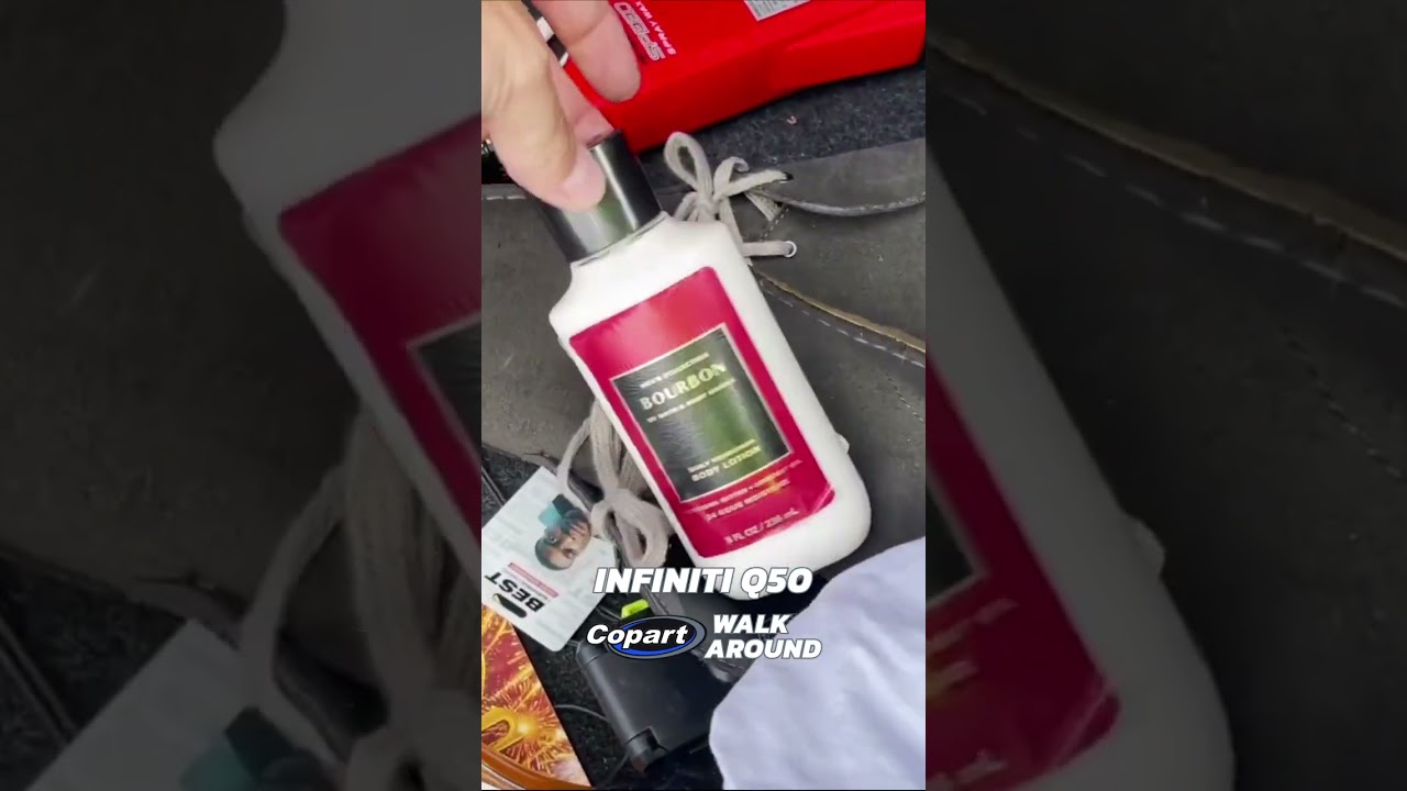 Whiskey and Body Lotion😁 Copart Walk Around: Infiniti Q50