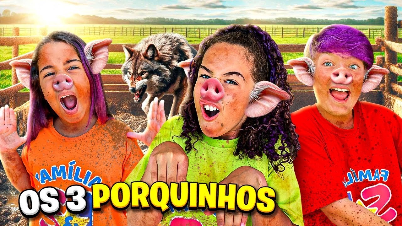 NOS TRANSFORMAMOS NOS 3 PORQUINHOS POR 24 HORAS *o pior aconteceu