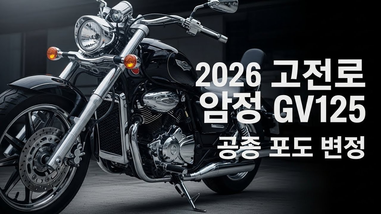 2026 Hyosung Aquila GV125cc | 클래식 크루저 감성의 완벽한 귀환