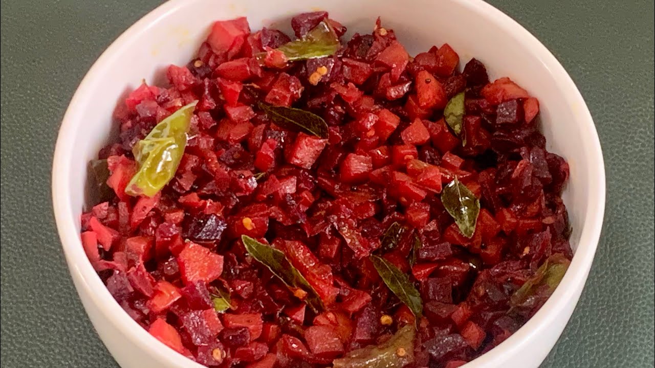 ബീറ്റ്റൂട്ട് കാരറ്റ് മെഴുക്കുപുരട്ടി / Beetroot Carrot Mezhukkupuratti / DELICIOUS RECIPES