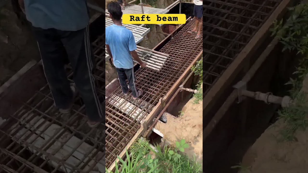 Raft beam foundation #shorts #construction