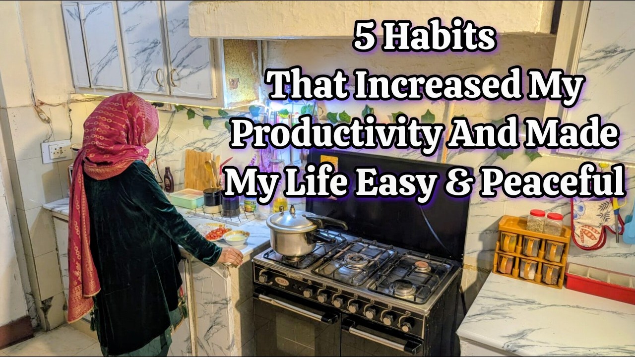 My 5 Habits for a Productive Day | Pakistani Mom Routine & Fridge Organizing
