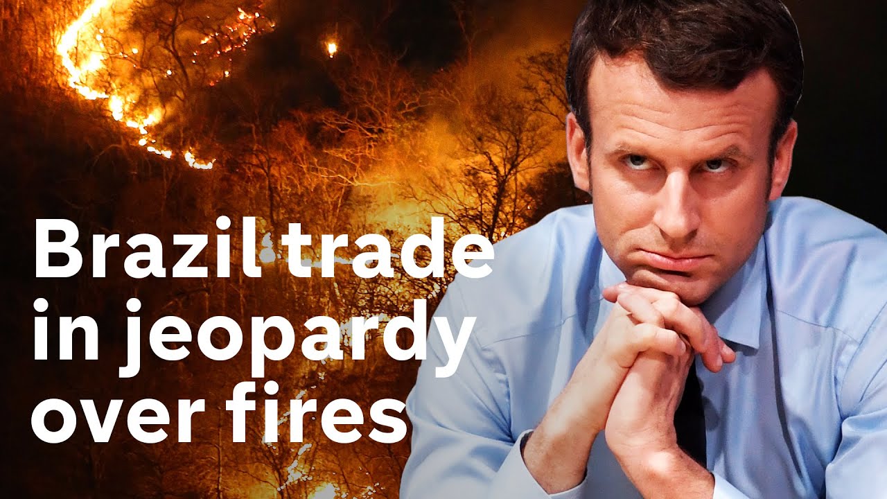 Amazon fires: France and Ireland threaten to block Brazil trade