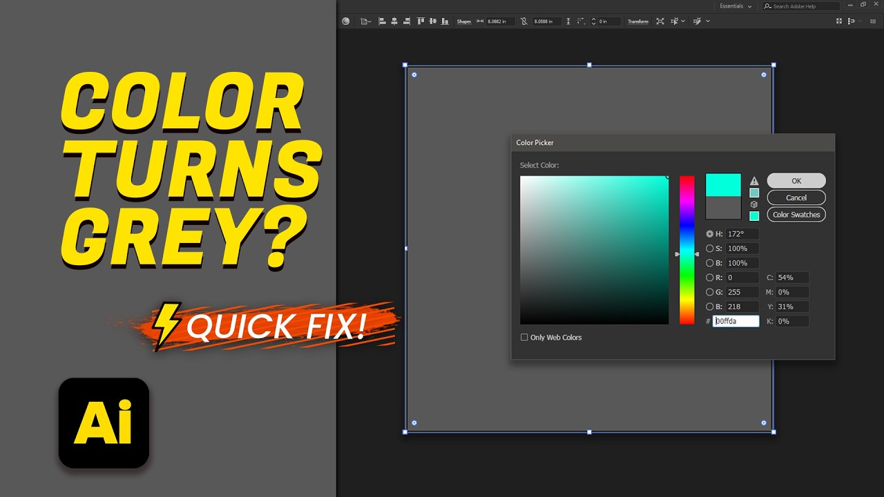 Can’t Change Object Color in Illustrator — It Turns Grey [QUICK TUTORIAL]