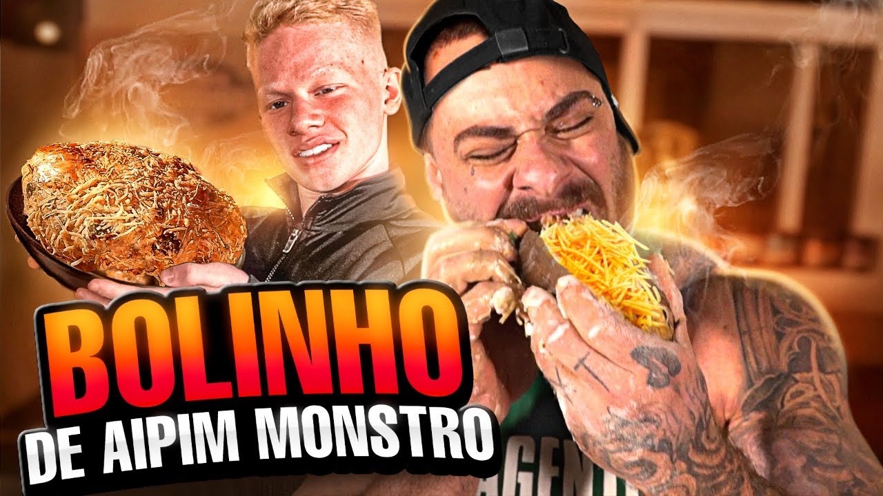 MONSTRO NA COZINHA - BOLINHO DE AIPIM MONSTRO! - LEO ATRONDA