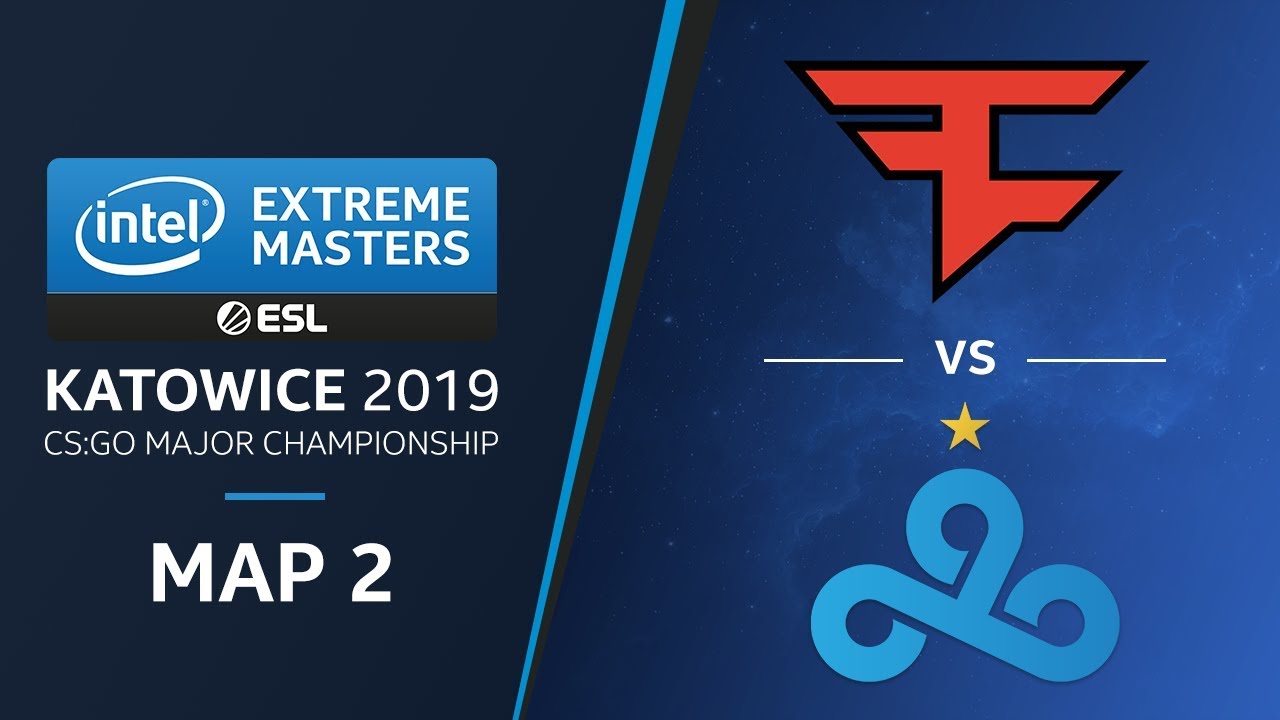 CS:GO - FaZe vs. Cloud9 [Dust2] Map2 Ro5 - Legends Stage - IEM Katowice 2019